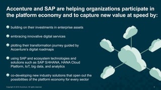 Accenture and SAP are helping organizations participate in
the platform economy and to capture new value at speed by:
9Cop...