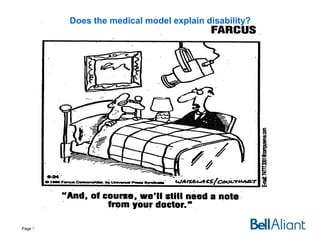 Does the medical model explain disability?

Page 7

 