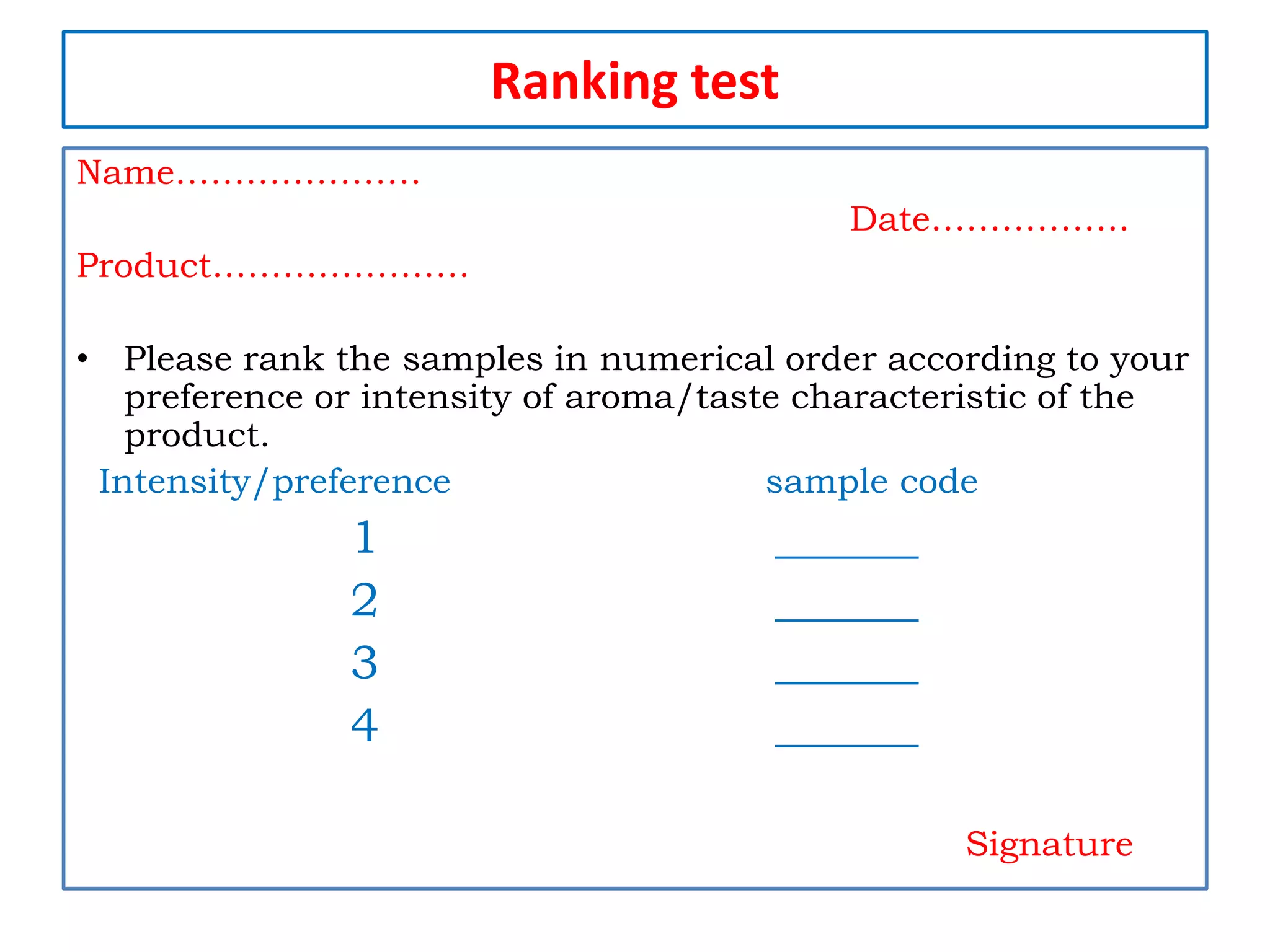 Acceptance-preference test | PPTX