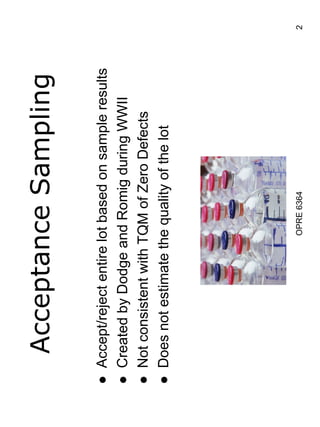 Acceptance sampling | PDF