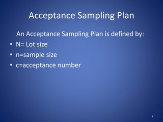 Acceptance Sampling ppt that is very helpful | PPTX