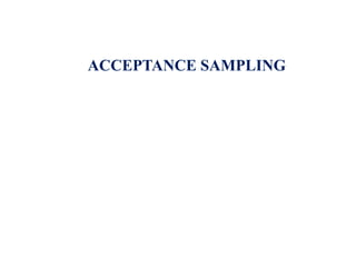 acceptancesampling.ppt acceptence sampling | PPT