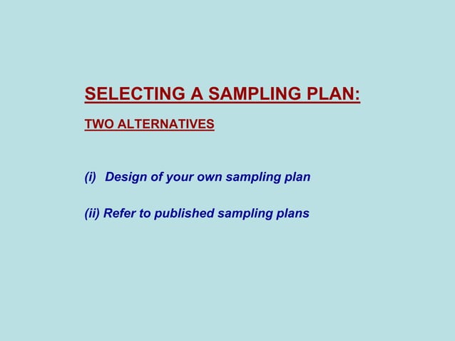 acceptancesampling.ppt acceptence sampling | PPT | Science