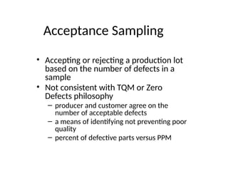 acceptance sampling ppt easy to understand | PPTX