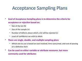 acceptance sampling ppt easy to understand | PPTX