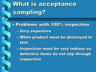 Acceptance Sampling[1] | PPT