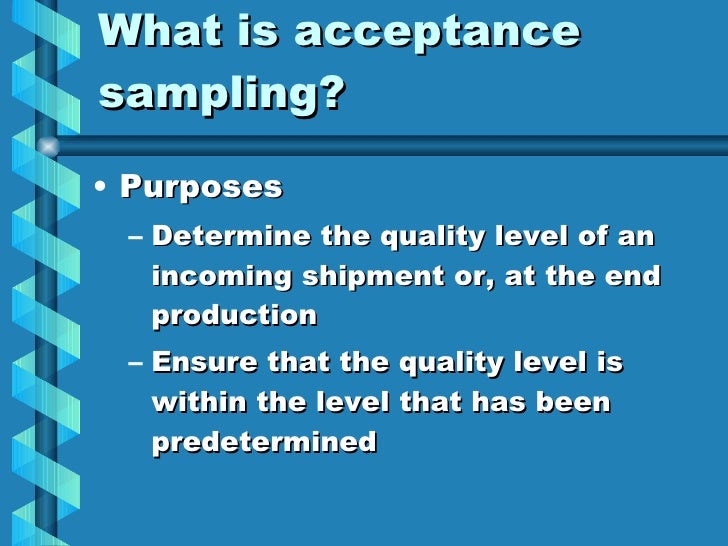 Acceptance Sampling[1]