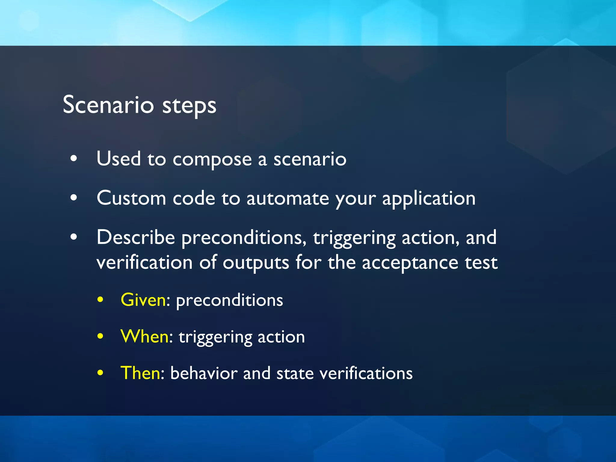 Acceptance Test Driven Development With Spec Flow And Friends | PPT
