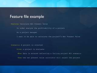 Acceptance Test Driven Development With Spec Flow And Friends | PPT