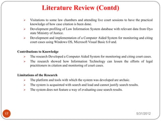 Seminar Proposal Presentation On Web Based System For Of Citation Co