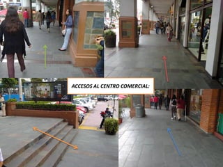 ACCESOS AL CENTRO COMERCIAL:
 