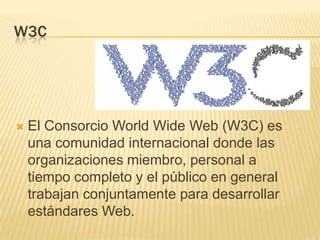 Nivel «Triple-A» de Conformidad: Se han satisfecho todos los puntos de verificación de Prioridad 1, 2, y 3. w3cEl Consorcio WorldWide Web (W3C) es una comunidad internacional donde las organizaciones miembro, personal a tiempo completo y el público en general trabajan conjuntamente para desarrollar estándares Web. 