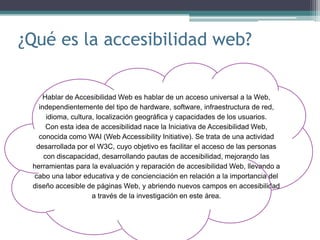 Accesibilidad web presentacion