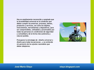 Accesibilidad y participación social. Personas con discapacidad.
