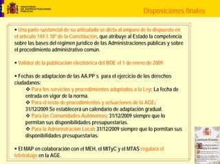 Acceso electrónico de los ciudadanos a las AAPP