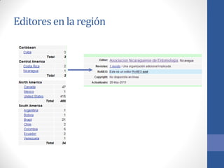 Editores en la región

 