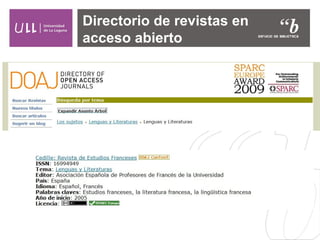 Directory for Open Access
Journals
 
