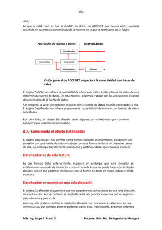 Acceso a datos con ado.net en visual basic | PDF
