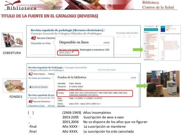 Acceso al texto completo de documentos localizados en