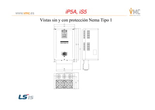 Vistas sin y con protección Nema Tipo 1
iP5A, iS5iP5A, iS5
 