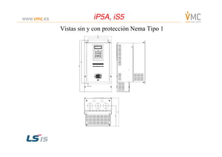 iP5A, iS5iP5A, iS5
Vistas sin y con protección Nema Tipo 1
 