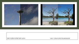 SIN Y CON FILTRO SKY LIGTH SIN Y CON FILTRO POLARIZADOR
 