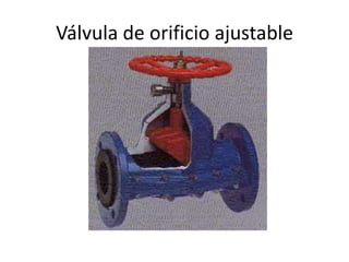 Válvula de orificio ajustable
 