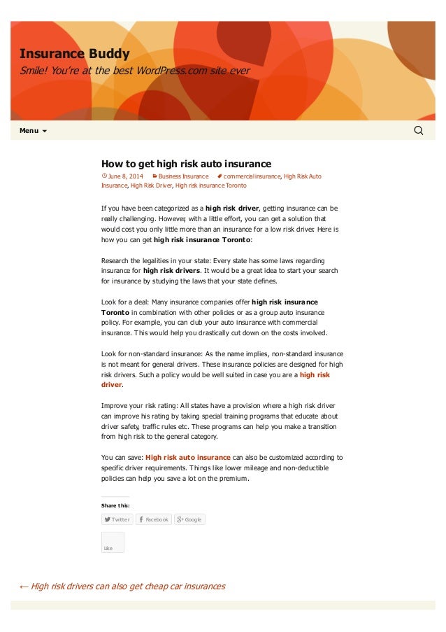 Cheap High Risk Auto Insurance Accesorios Para Perros, Platos Para Perro