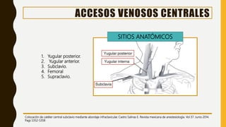 Accesos venosos centrales | PPTX
