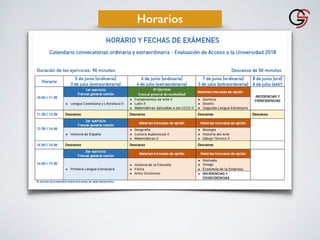 Horarios
 