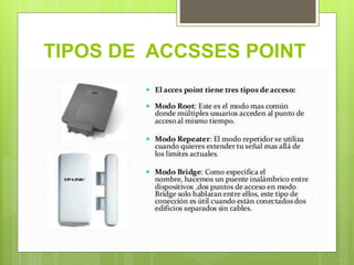 TIPOS DE ACCSSES POINT
 