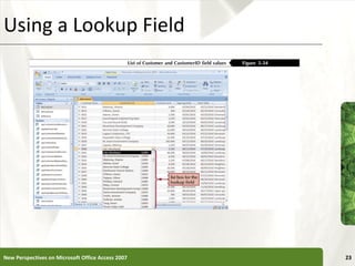 Using a Lookup Field New Perspectives on Microsoft Office Access 2007 