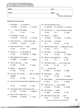 Access 1-test-booklet