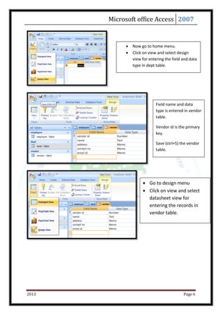 MS Access 2007 in ITT | PDF