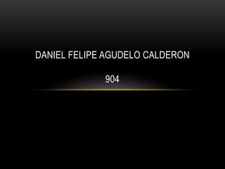 DANIEL FELIPE AGUDELO CALDERON
904
 