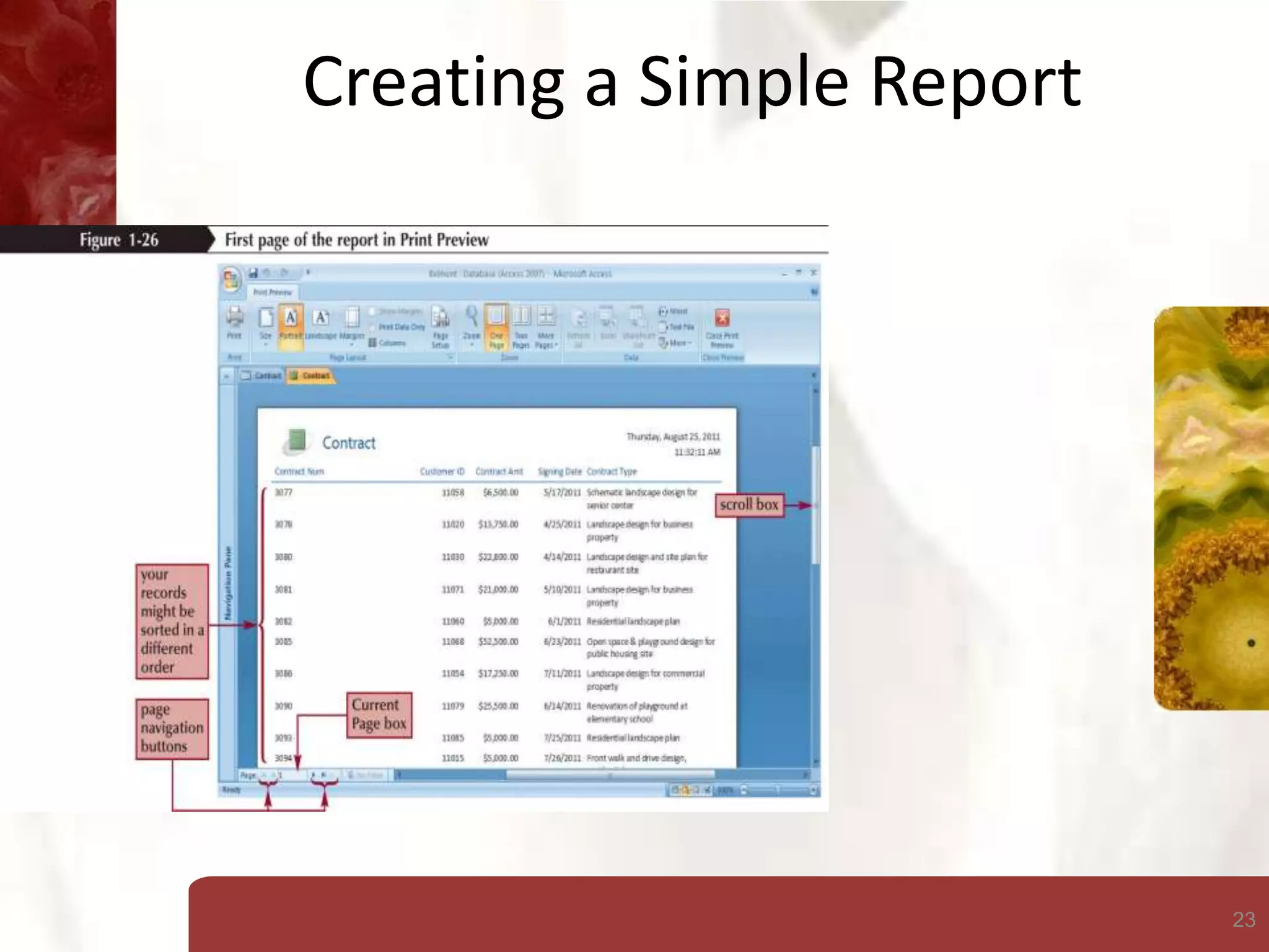 23
Creating a Simple Report
 
