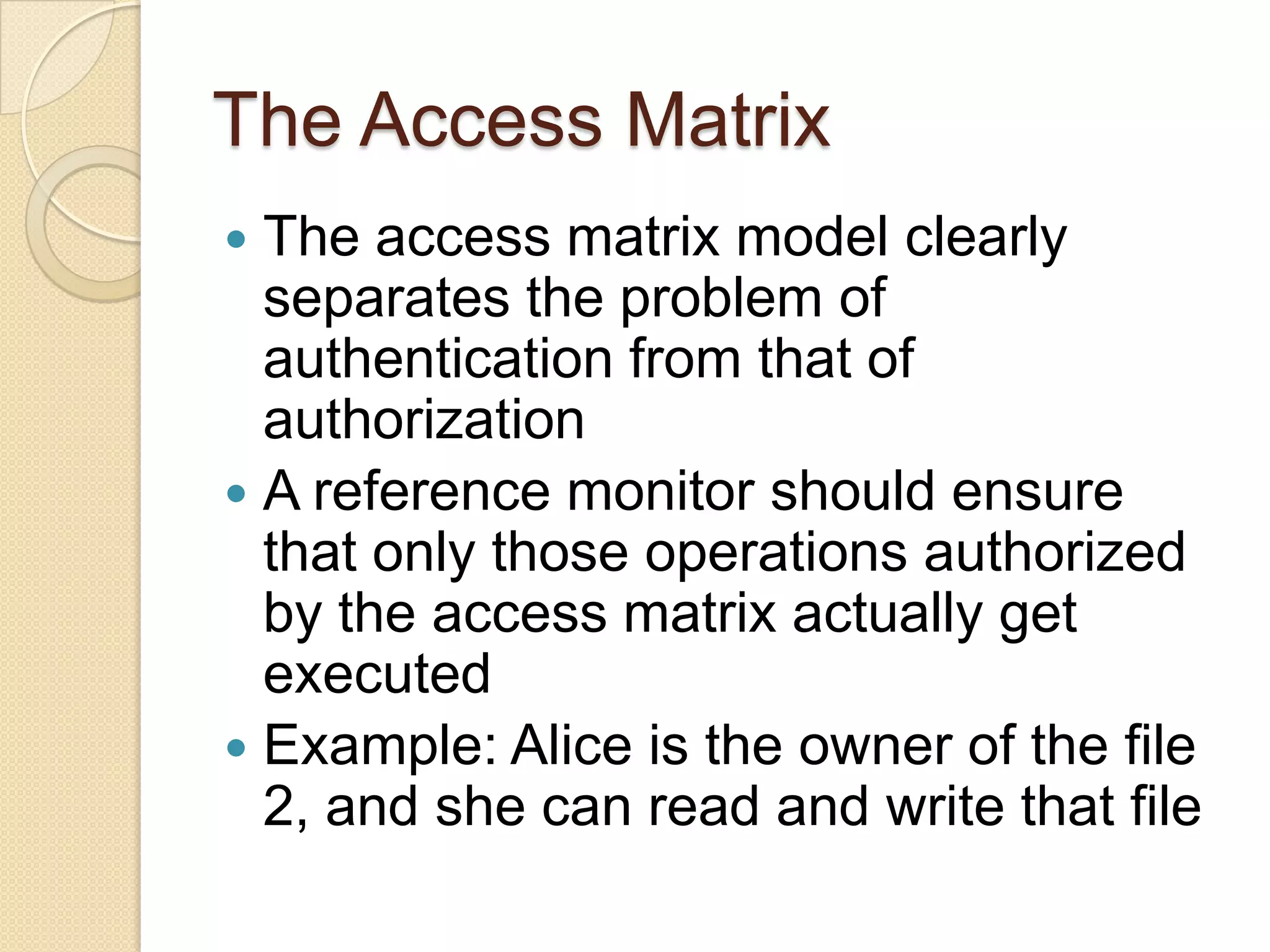 Access Control: Principles and Practice