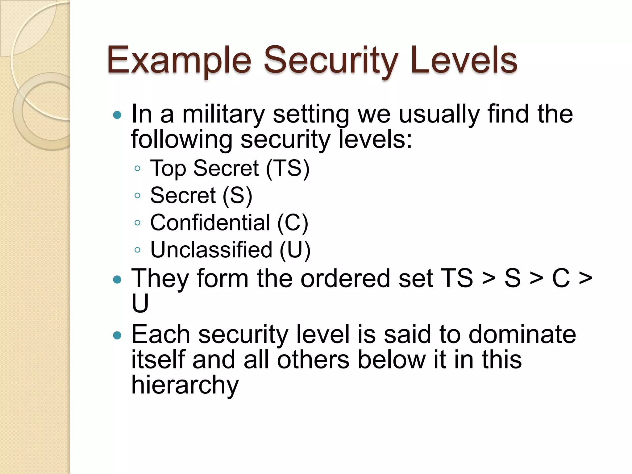 Access Control: Principles and Practice