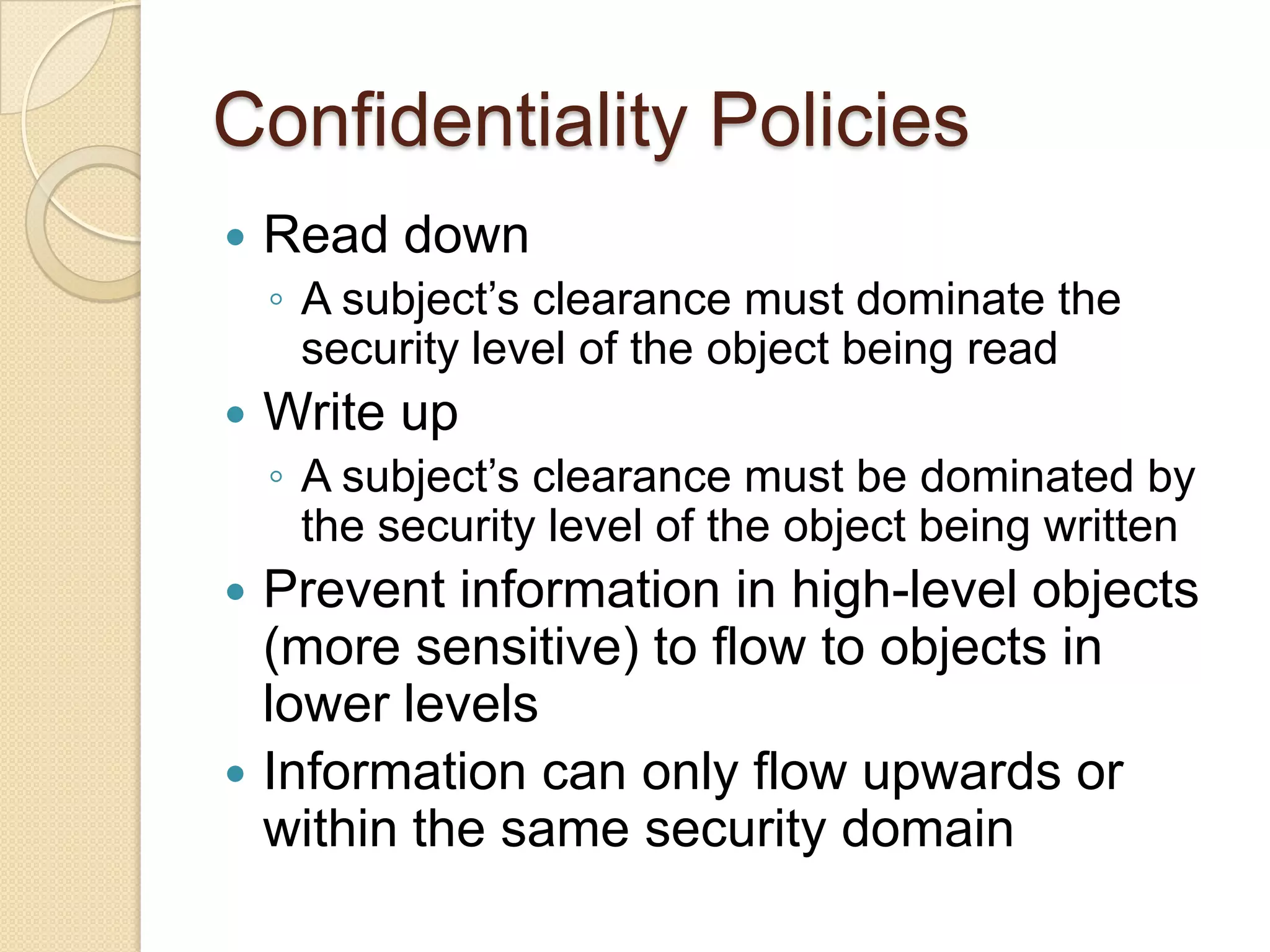 Access Control: Principles and Practice