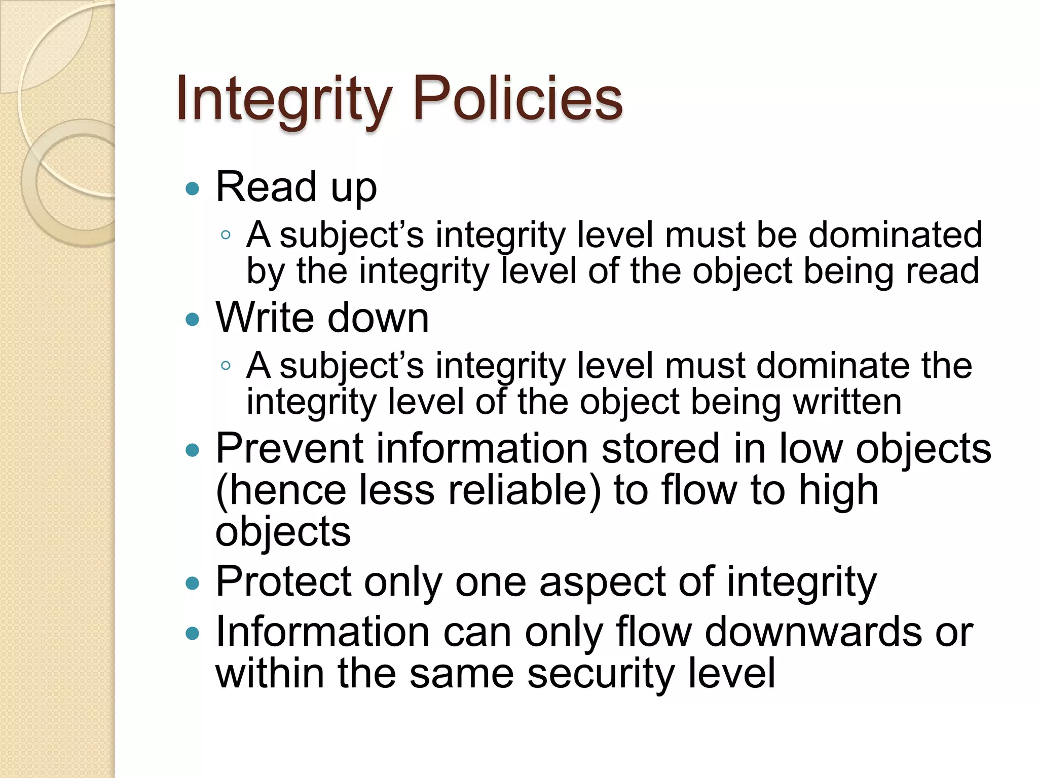 Access Control: Principles and Practice