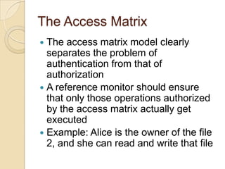 Access Control: Principles and Practice