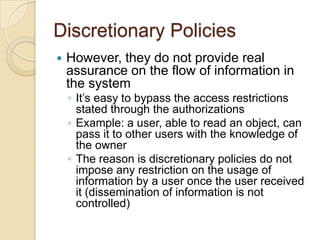 Access Control: Principles and Practice