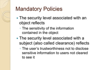 Access Control: Principles and Practice