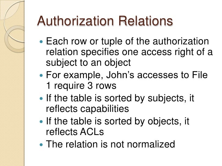 Access Control Principles and Practice