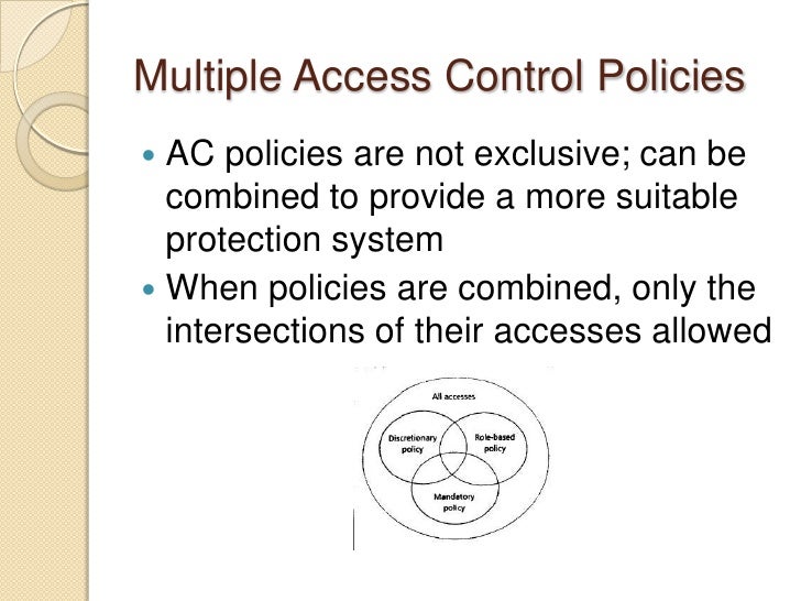 Access Control Principles and Practice