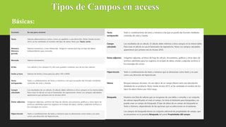 Tipos de Campos en access
Básicas:
 