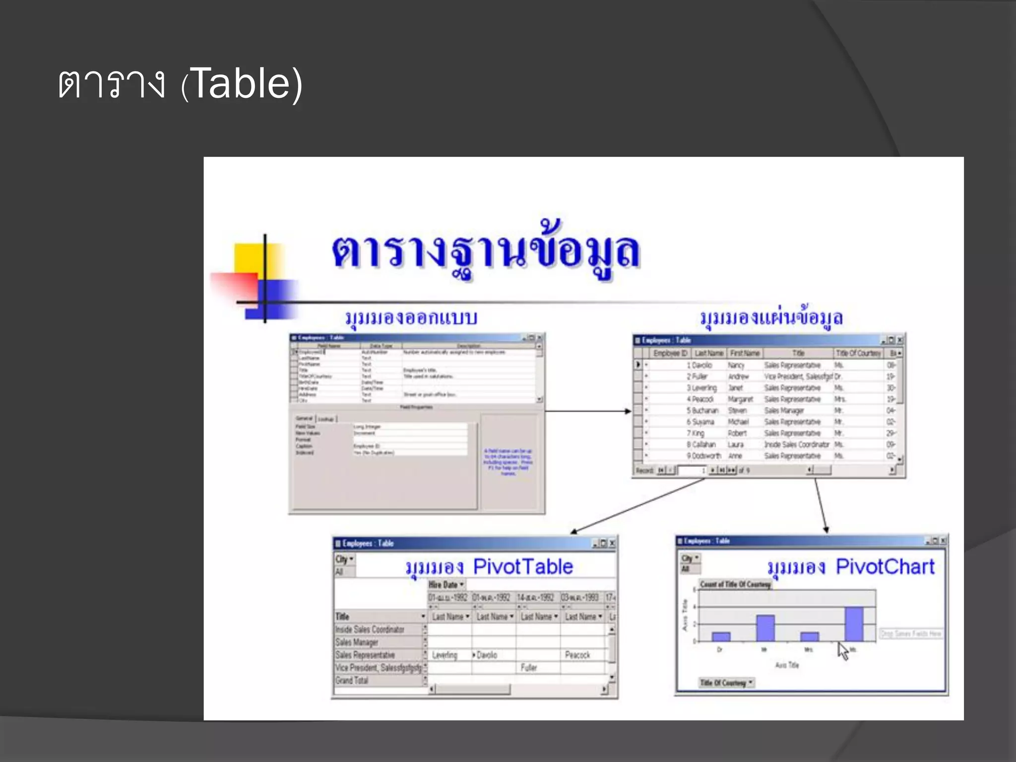ตาราง (Table)
 