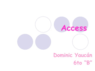 Access Dominic Yaucán 6to “B” 