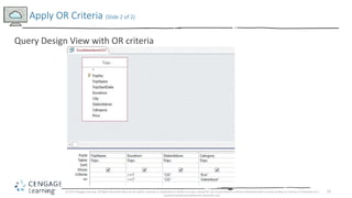 Access 2016 module 2 ppt presentation | PPTX
