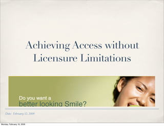 Access to Dental Care Solutions